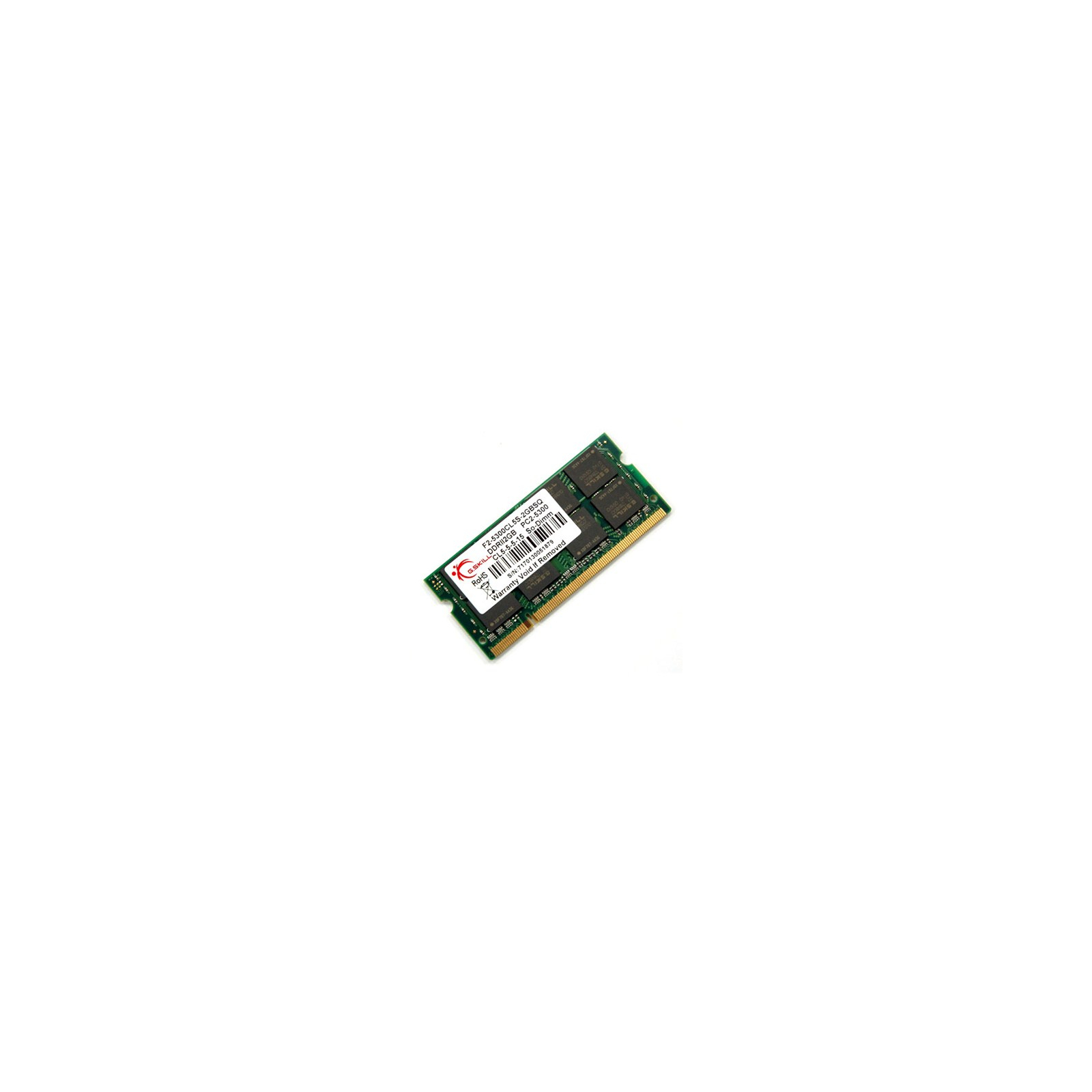 Модуль пам'яті для ноутбука SoDIMM DDR2 2GB 667 MHz G.Skill (F2-5300CL5S-2GBSQ)