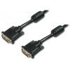 Кабель мультимедийный DVI to DVI 24+1pin, 2.0m Digitus (AK-320101-020-S)
