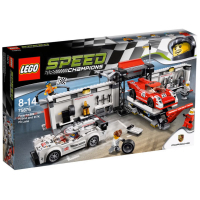 Конструктор LEGO Speed Champions Porsche Hybrid and K Pit Lane (75876)