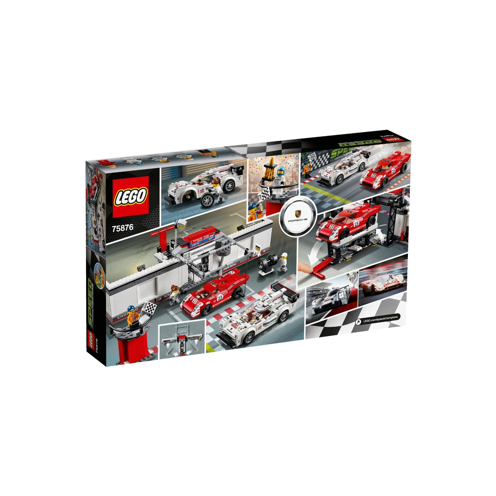 LEGO Speed Champions Porsche Hybrid and K Pit Lane 75876 Brain