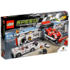 Конструктор LEGO Speed Champions Porsche Hybrid and K Pit Lane (75876)