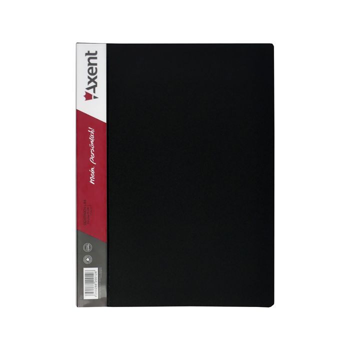 Папка с файлами Axent 20 sheet protectors, black (1020-01-А)