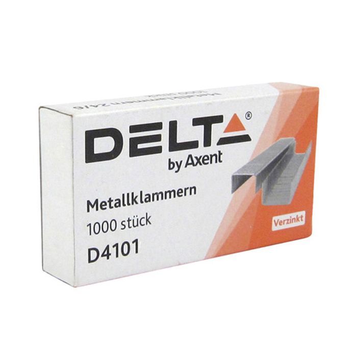 Скобы для канцелярского степлера №10/5, up to 20 sheets, 1000 шт Delta by Axent (D4101)