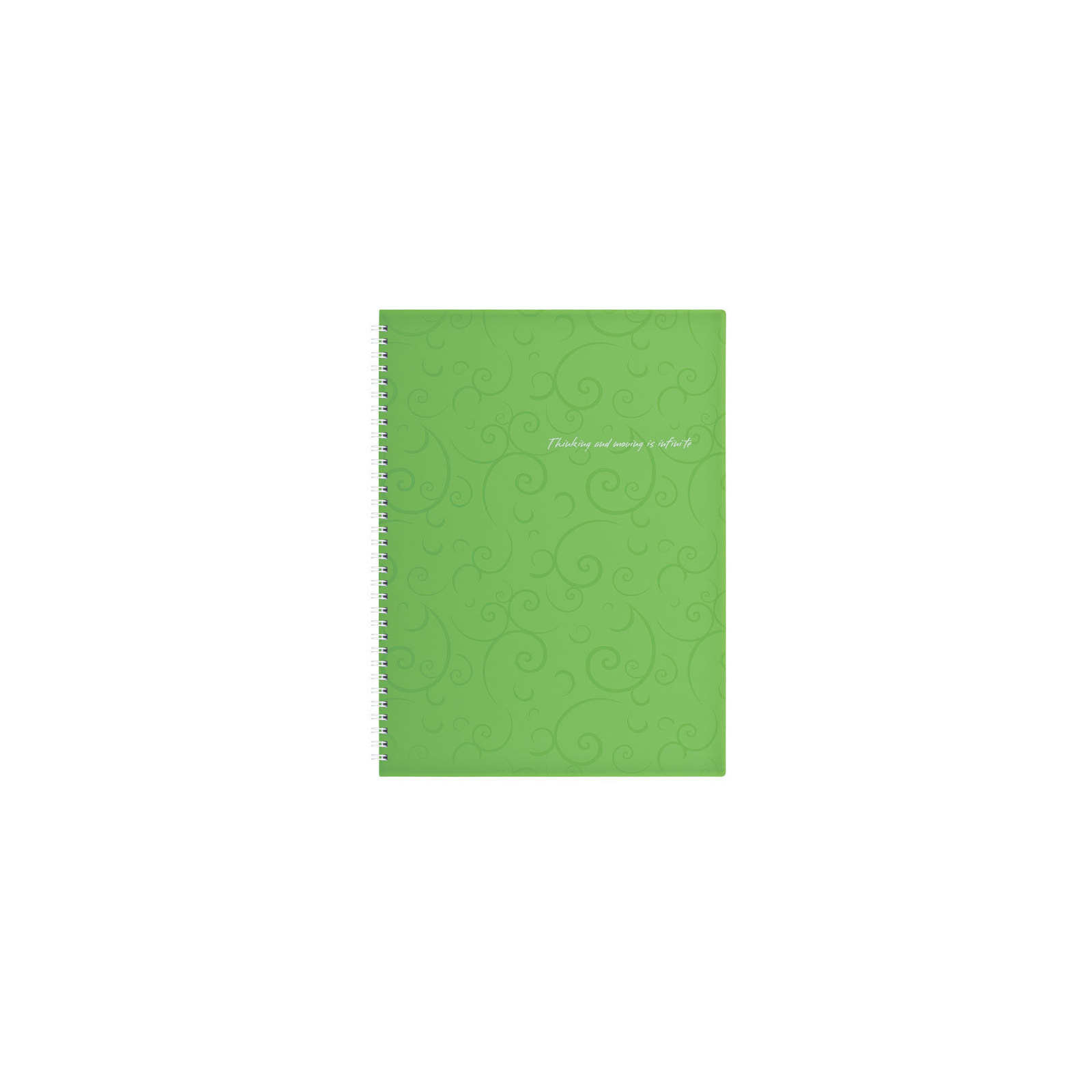 Блокнот Buromax spiral side, А4, 80sheets, Barocco, square, green (BM.2446-615)