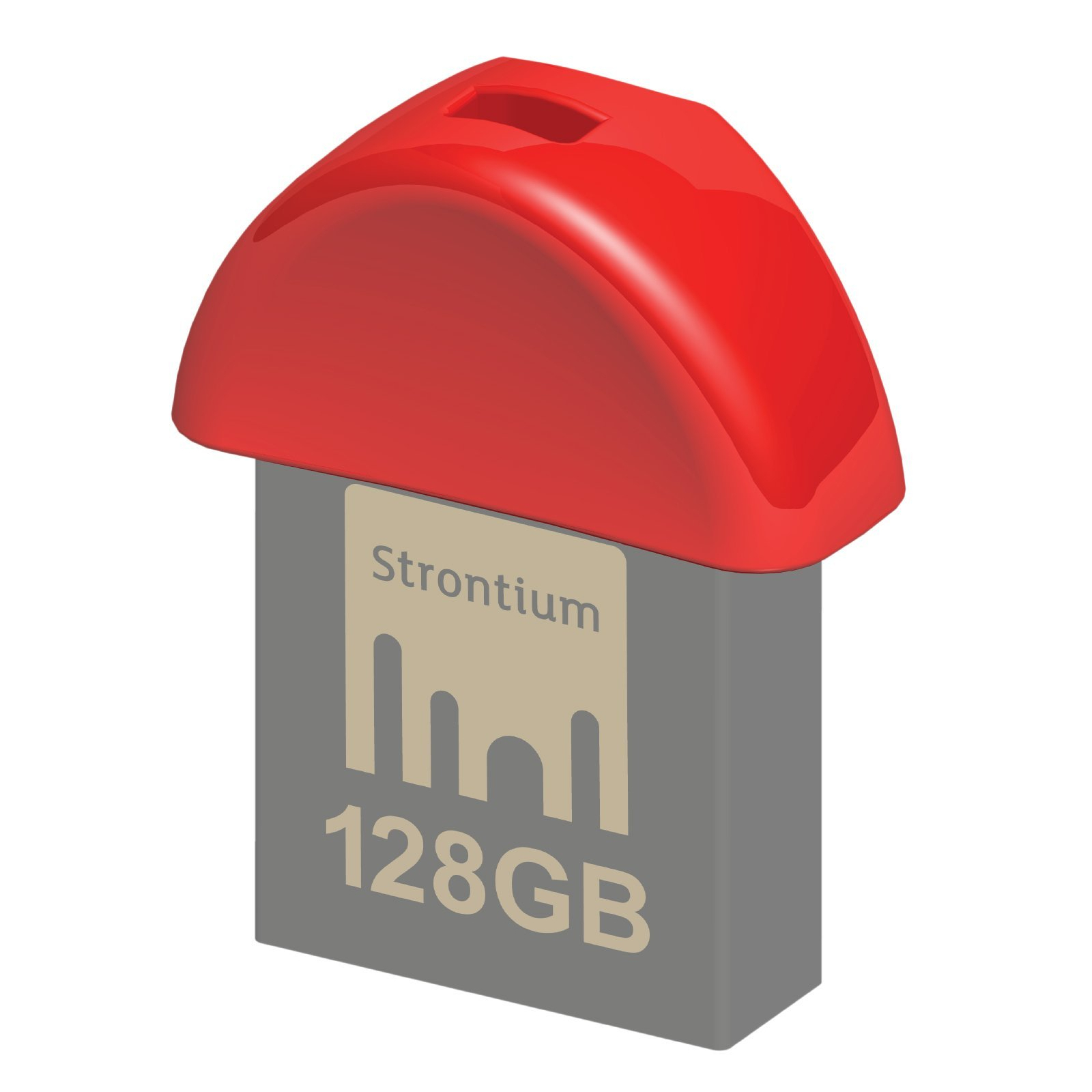 USB флеш накопитель Strontium Flash 128GB NANO RED USB 3.0 (SR128GRDNANOZ) изображение 2