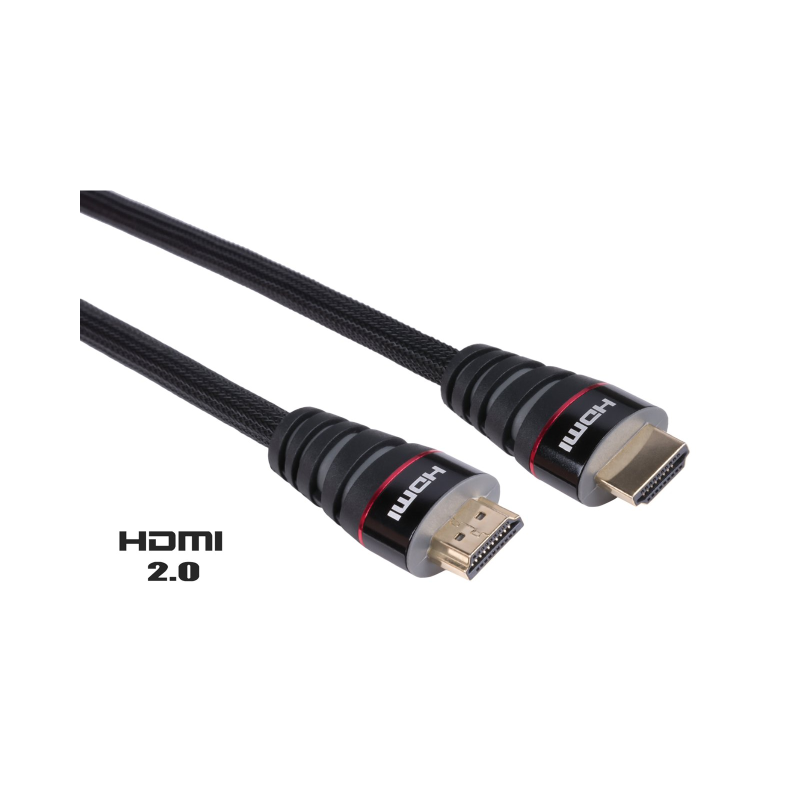 Кабель мультимедийный HDMI to HDMI 1.5m Vinga (HDMI01-1.5)