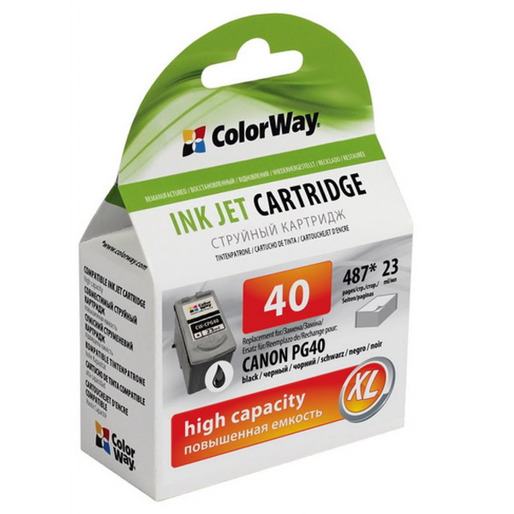Картридж ColorWay Canon PG-40 black, ink level (CW-CPG40-I)