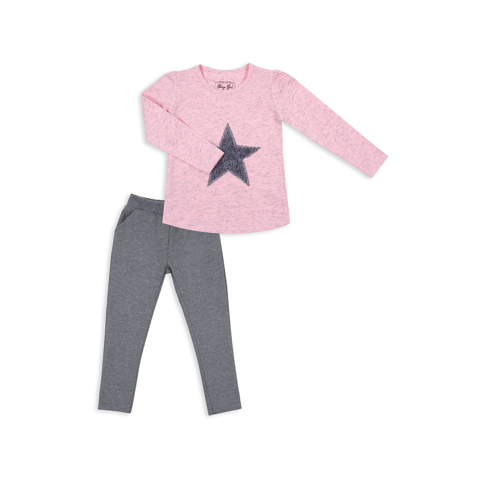 Набор детской одежды Breeze с объемной аппликацией (8401-98G-coral)