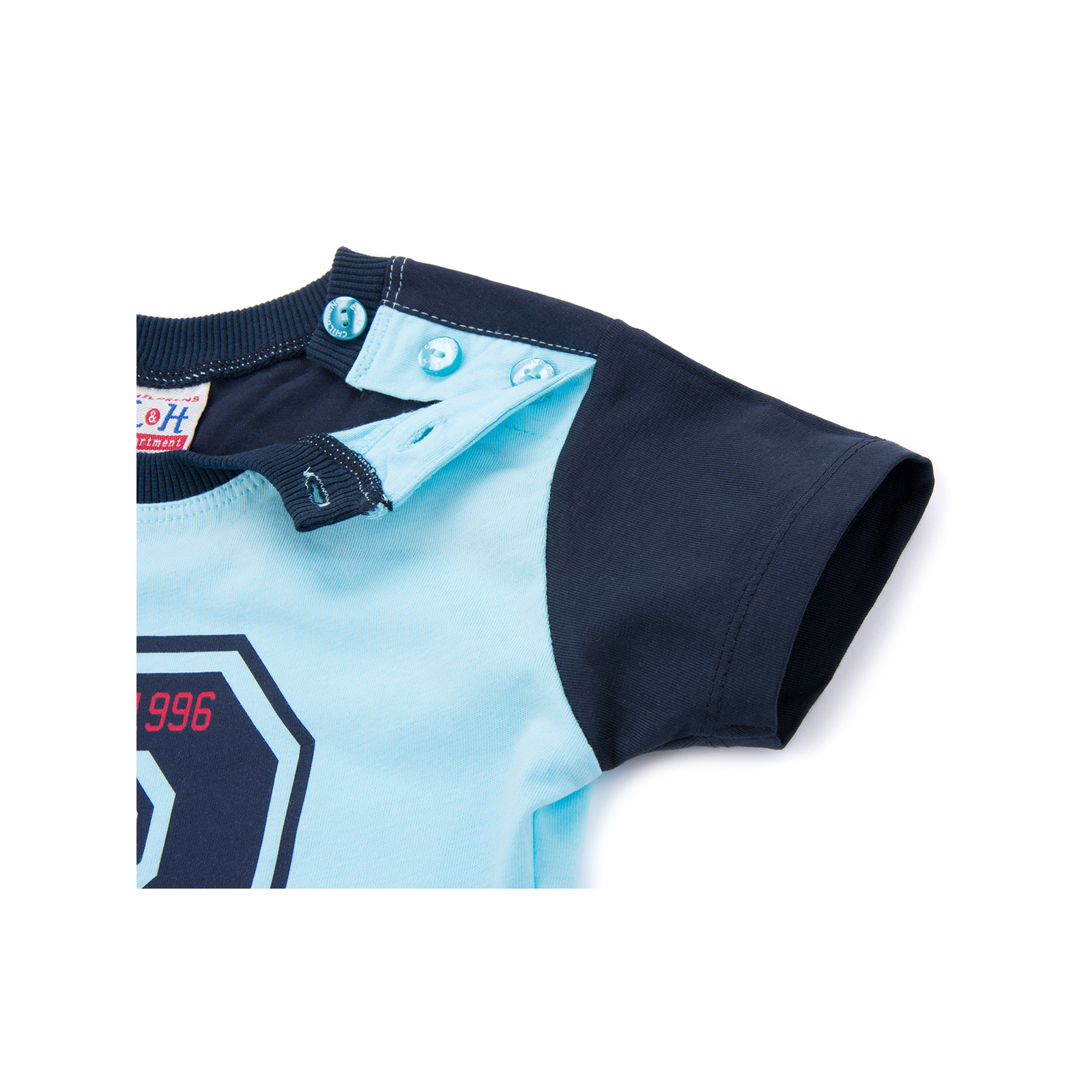 Набір дитячого одягу Breeze футболка з гудзиками з шортами (8922-80B-blue) зображення 5