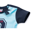 Набор детской одежды Breeze футболка с пуговичками с шортами (8922-80B-blue) изображение 5