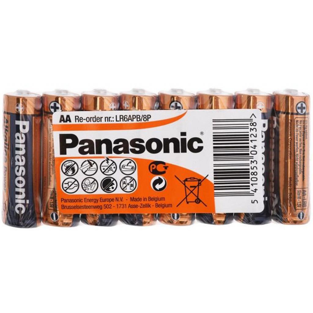 Батарейка Panasonic AA LR06 Alkaline Power (Shrink) * 8 (LR6REB/8P)