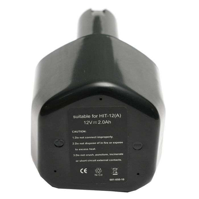 Аккумулятор к электроинструменту PowerPlant для HITACHI GD-HIT-12(A) 12V 2Ah NICD (DV00PT0037) изображение 2