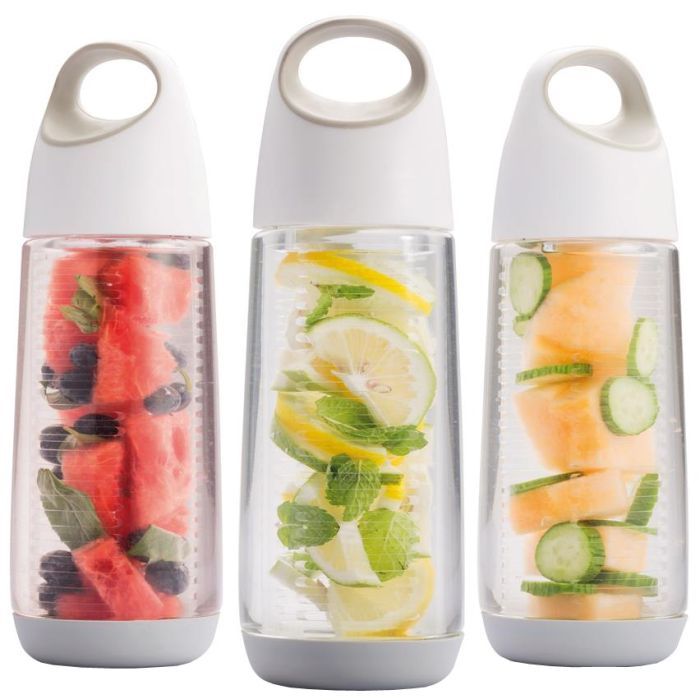 Пляшка для води XD Modo Фруктовая 650мл серая крышка (P436.143) зображення 4
