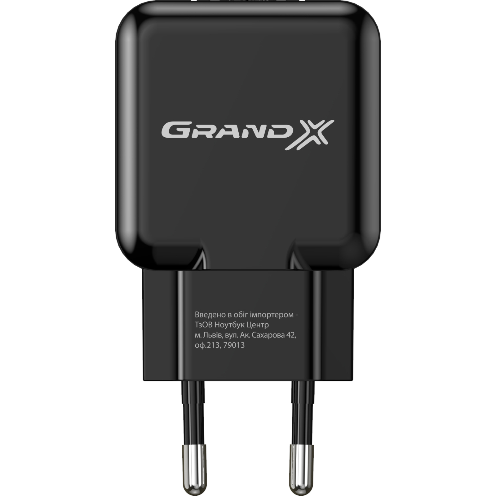 Зарядное устройство Grand-X CH-03B (5V/2,1A) Black (CH-03B) изображение 2