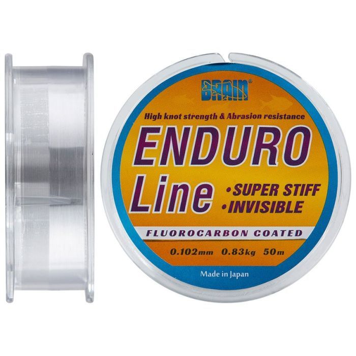 Леска Brain Enduro 50 m 0,102 mm #0.4, 0.83 kg, 1.8 lb, ц.: smoke (1858.70.07)