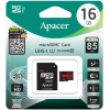 Карта пам'яті Apacer 16GB microSDHC Class10 UHS-I U1 (R85 MB/s) (AP16GMCSH10U5-R) зображення 3