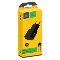Зарядное устройство Florence USB, 1.0A + cable microUSB white (FW-1U010W-M) изображение 2