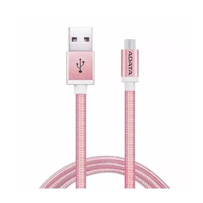 Дата кабель USB 2.0 AM to Micro 5P 1.0m Rose Golden ADATA (AMUCAL-100CMK-CRG)
