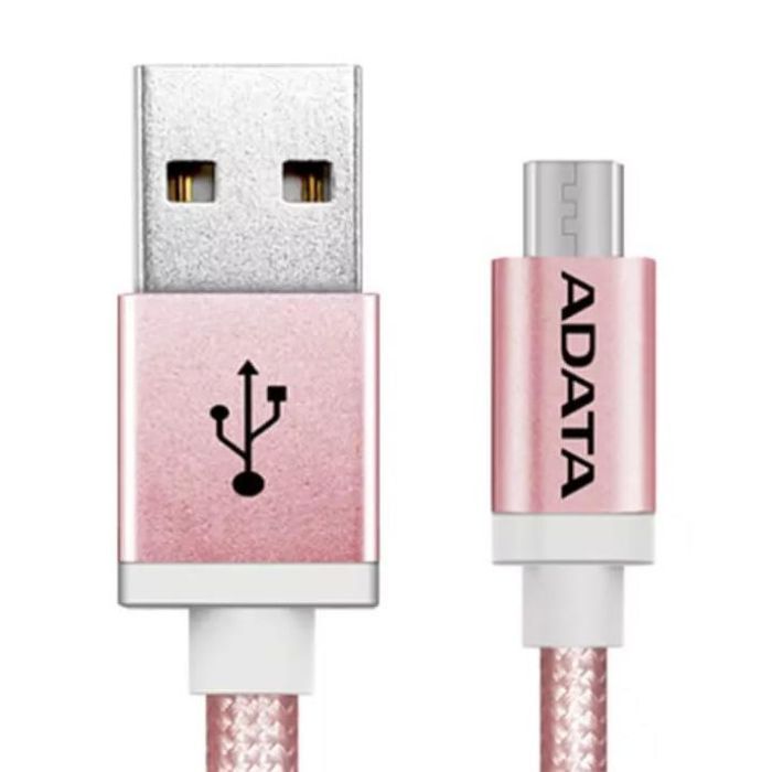 Дата кабель USB 2.0 AM to Micro 5P 1.0m Rose Golden ADATA (AMUCAL-100CMK-CRG) изображение 2