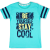 Футболка детская Breeze "Be yourself stay cool" (11160-176B-green)