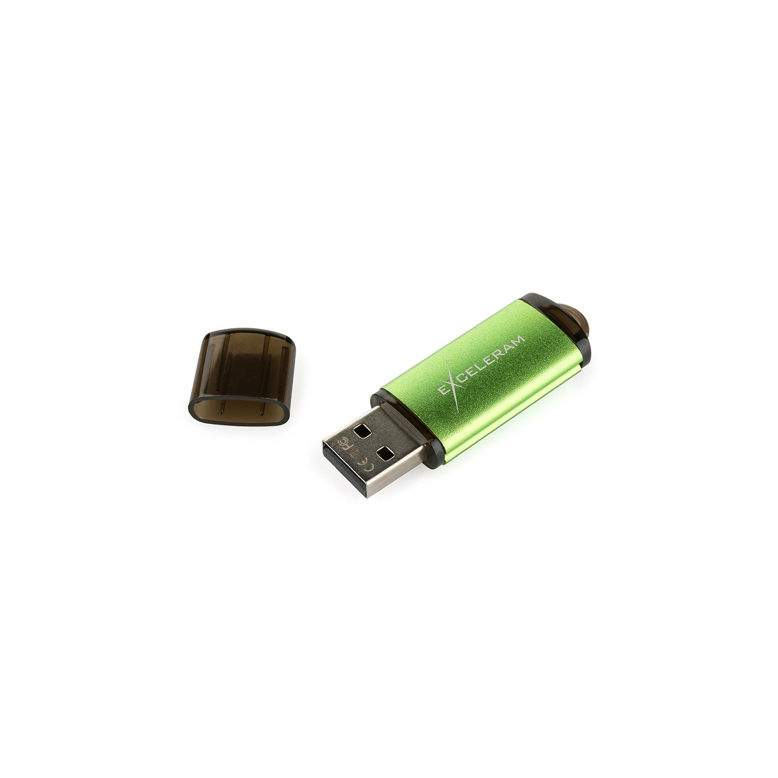 USB флеш накопитель eXceleram 32GB A3 Series Green USB 2.0 (EXA3U2GR32) изображение 6