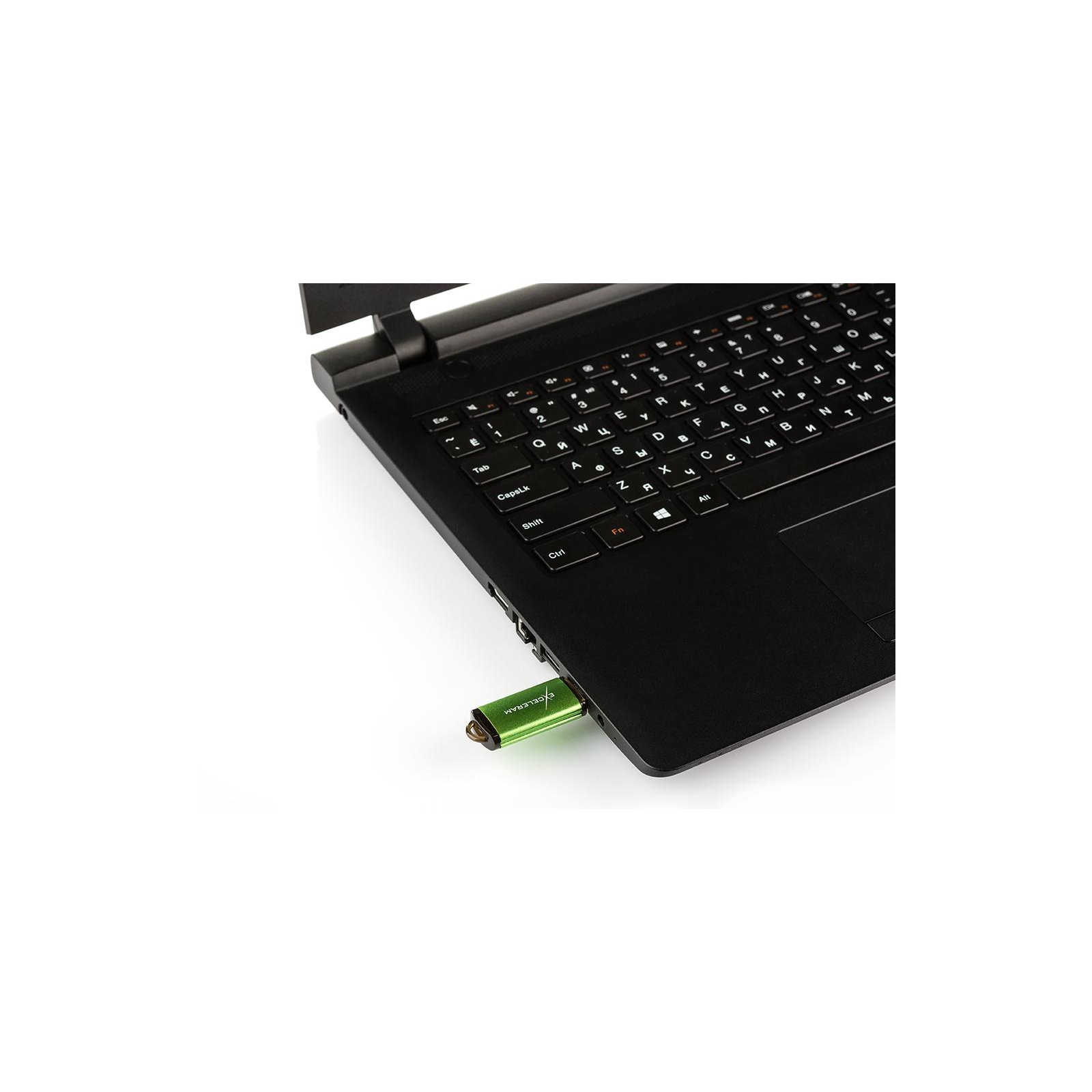 USB флеш накопитель eXceleram 32GB A3 Series Green USB 2.0 (EXA3U2GR32) изображение 7