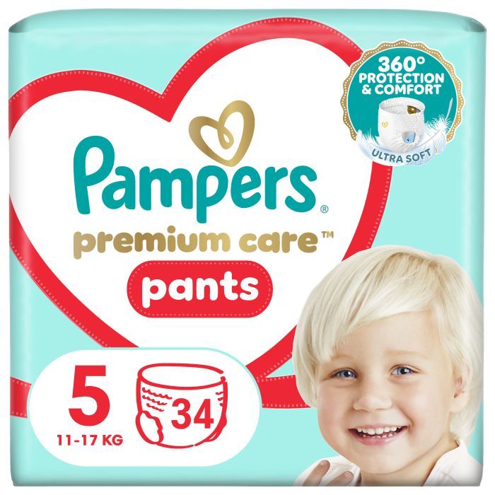 Подгузники Pampers Premium Care Pants Junior Размер 5 (12-17 кг) 34 шт (8001090759870)