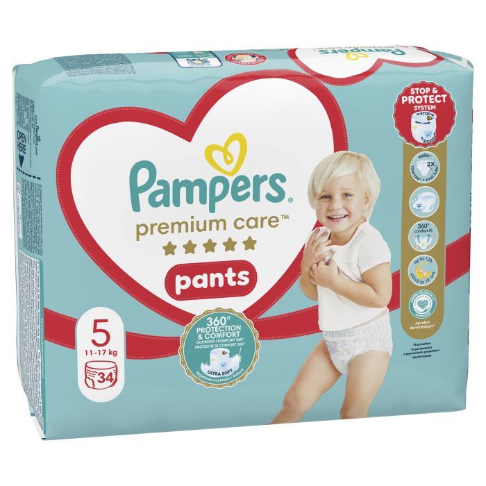 Подгузники Pampers Premium Care Pants Junior Размер 5 (12-17 кг) 34 шт (8001090759870) изображение 2