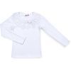 Кофта дитяча Matilda з мереживною оборкою (8430-164G-white)
