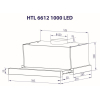 Вытяжка кухонная Minola HTL 6612 WH 1000 LED изображение 3