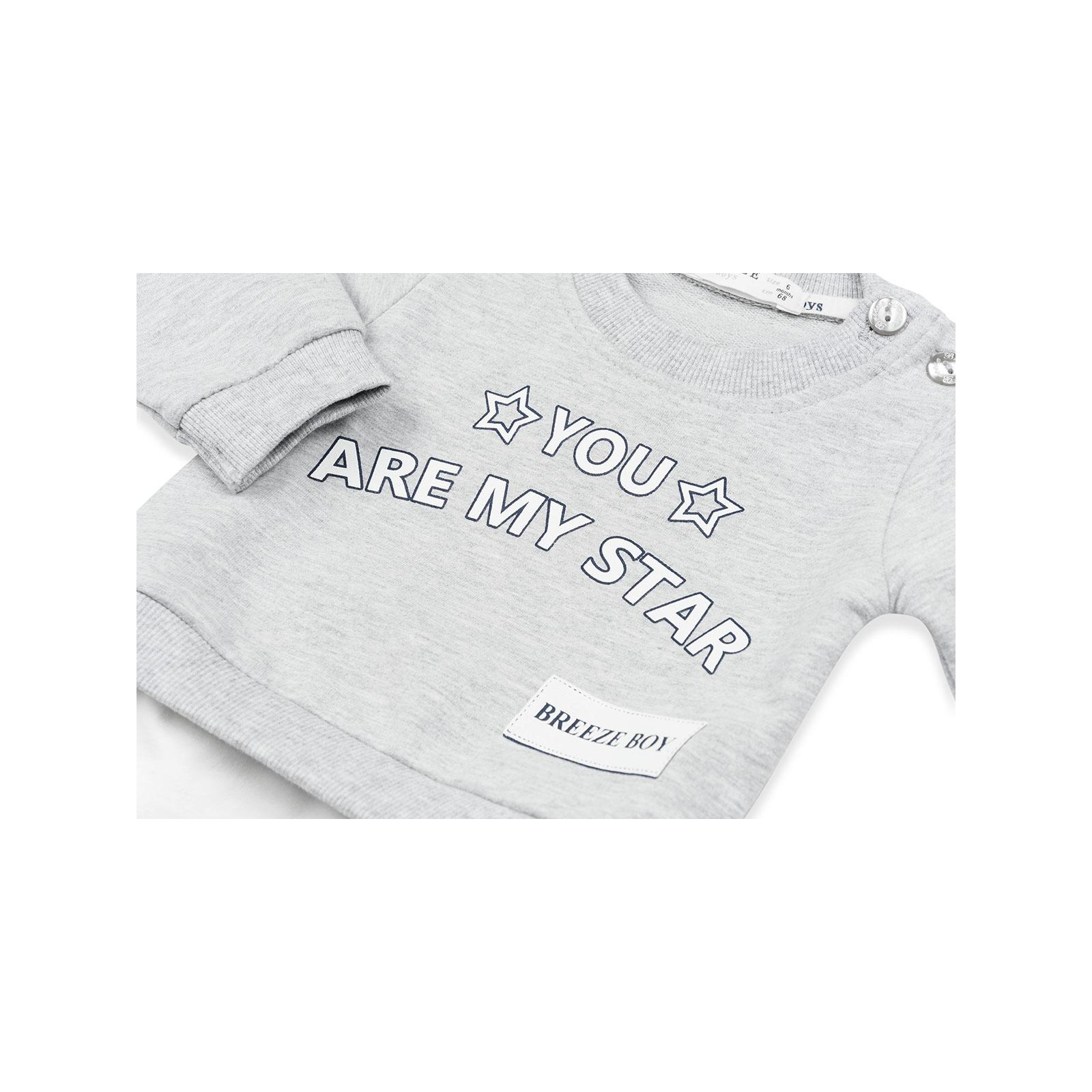 Набор детской одежды Breeze звездочки (11993-86B-gray) изображение 9