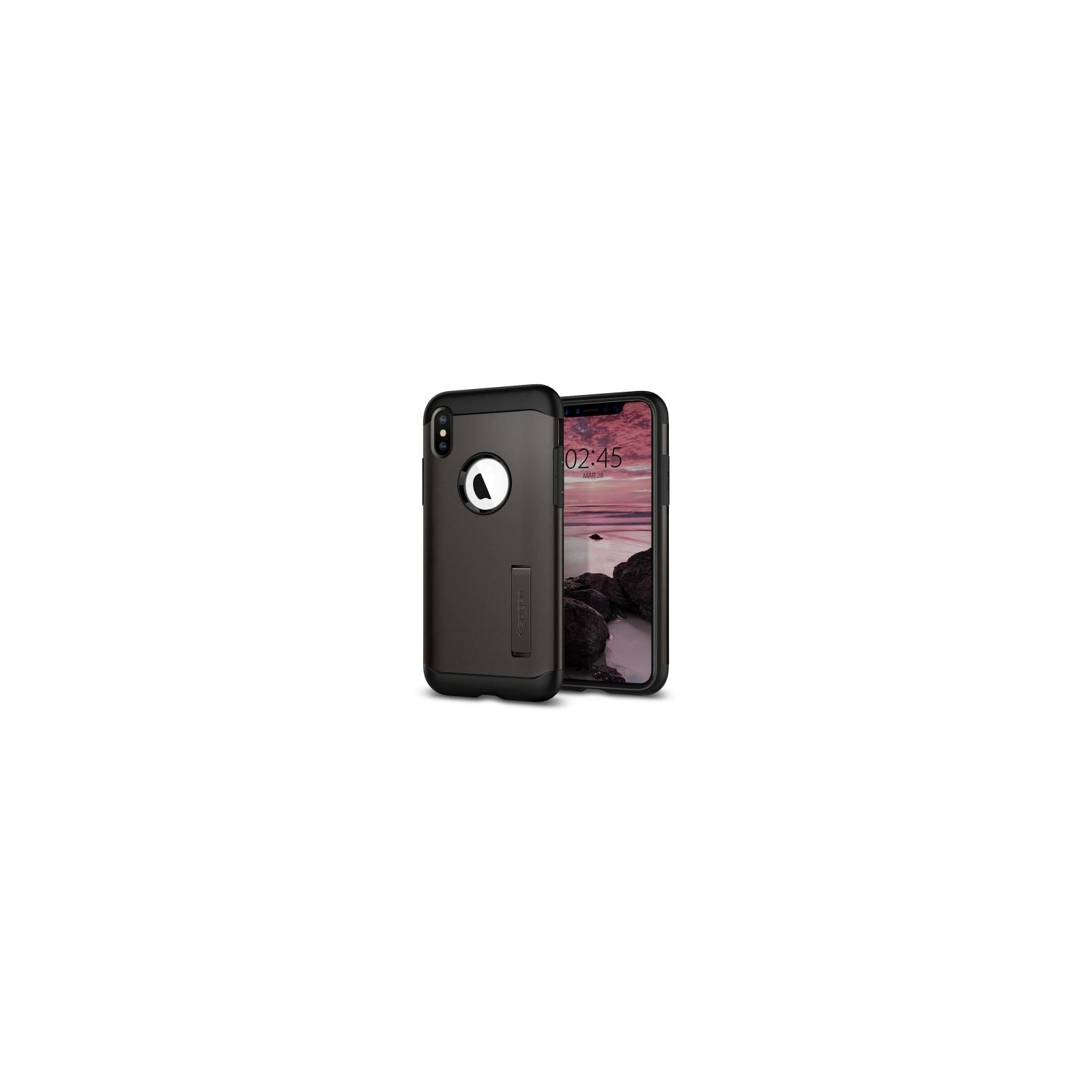 Чехол для мобильного телефона Spigen iPhone XS Max Slim Armor Gunmetal (065CS25153) изображение 2