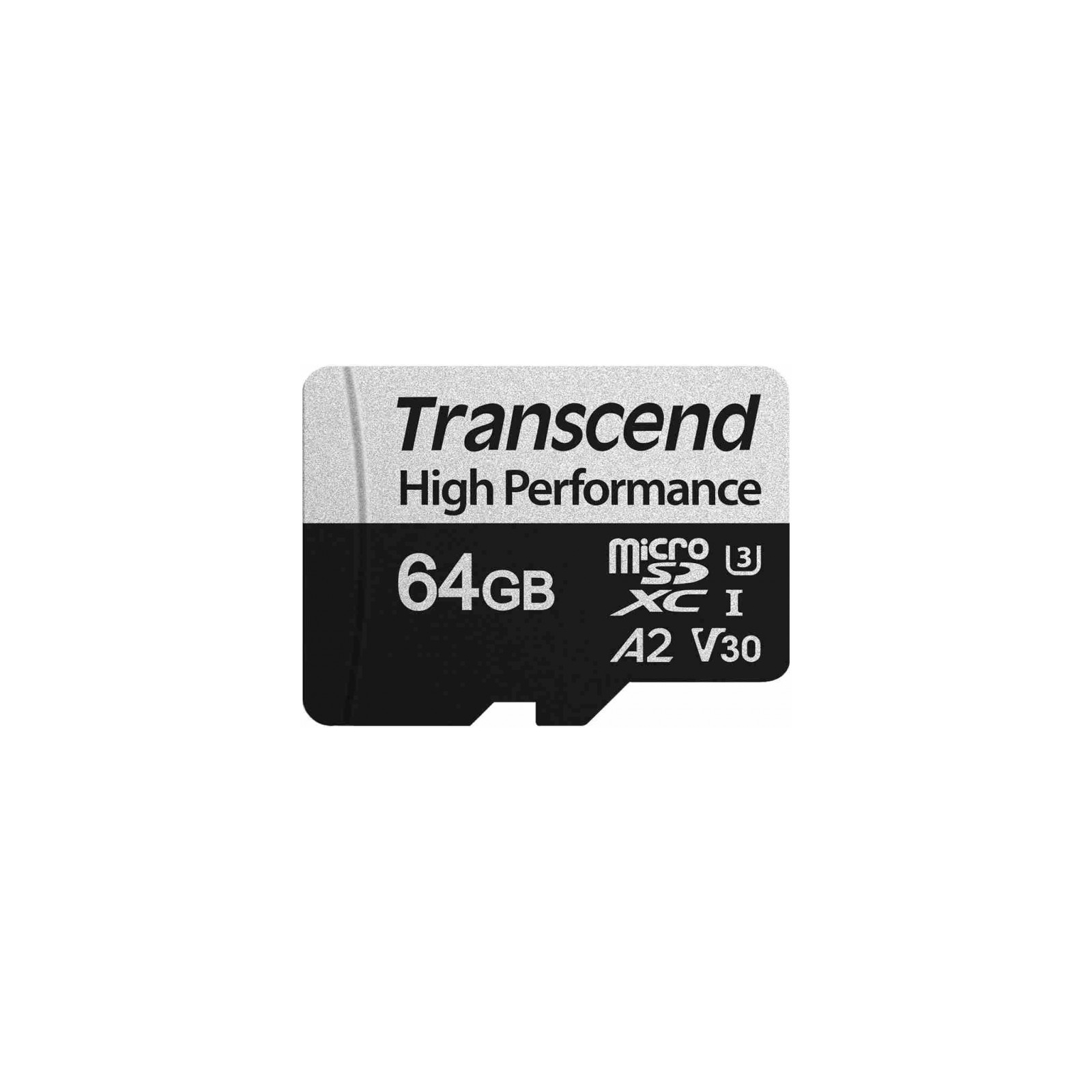 Карта пам'яті Transcend 64GB microSD class 10 UHS-I U3 A2 (TS64GUSD330S)