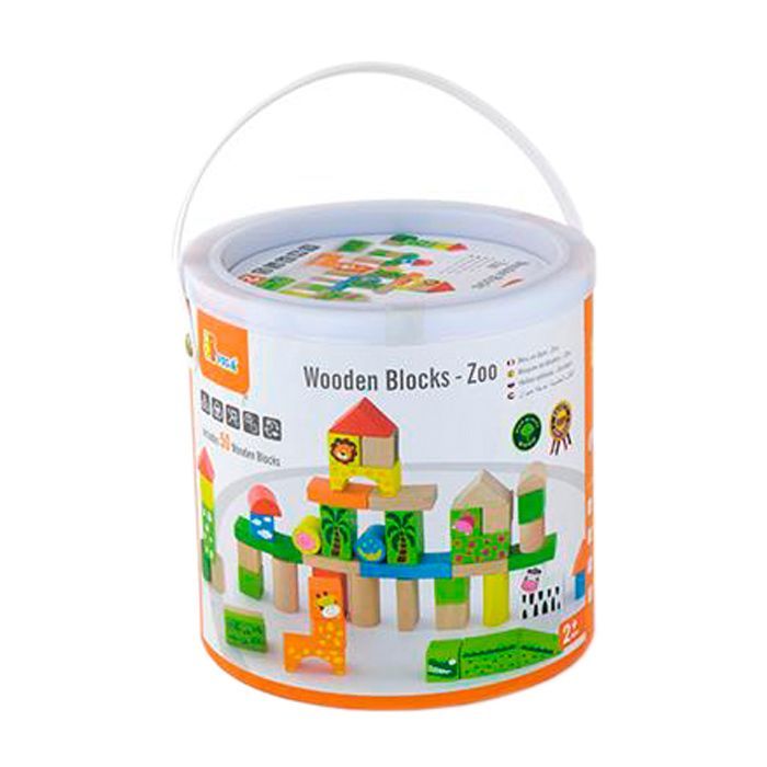 Конструктор Viga Toys Зоопарк 50 шт (50286)