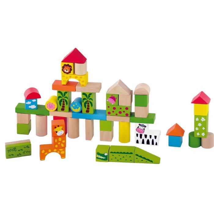 Конструктор Viga Toys Зоопарк 50 шт (50286) изображение 2