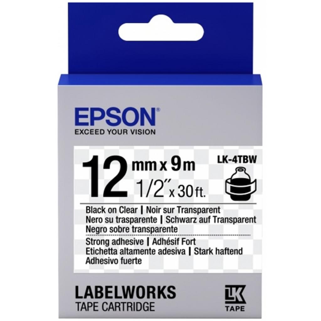Стрічка для принтера етикеток Epson LK4TBW (C53S654015)