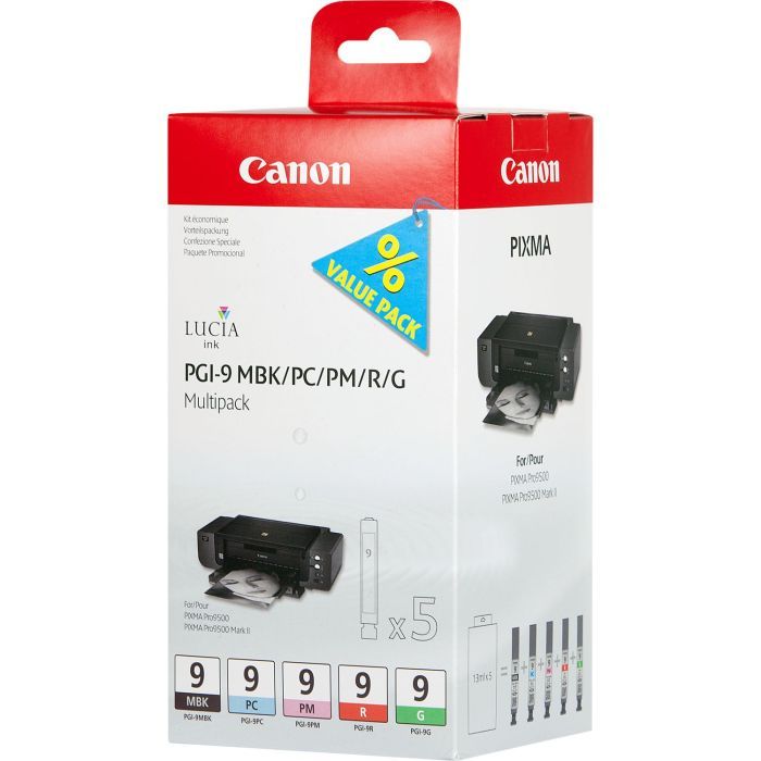 Картридж Canon PGI-9 Multi pack MBK/PC/PM/R/G (1033B013) изображение 2