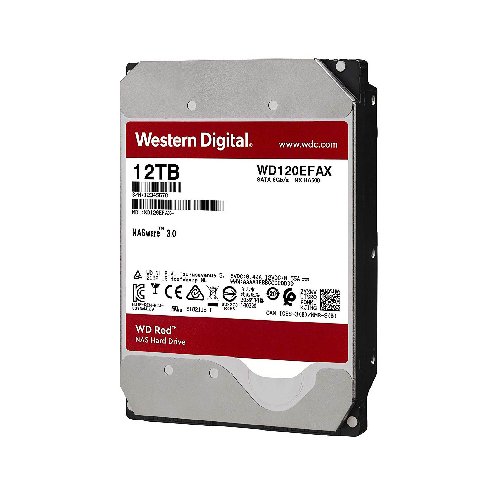 Жорсткий диск 3.5" 12TB WD (WD120EFAX) зображення 2
