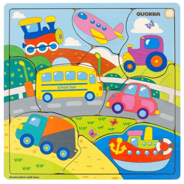 Развивающая игрушка Quokka Пазл-мозаика Транспорт (QUOKA020PM) изображение 2