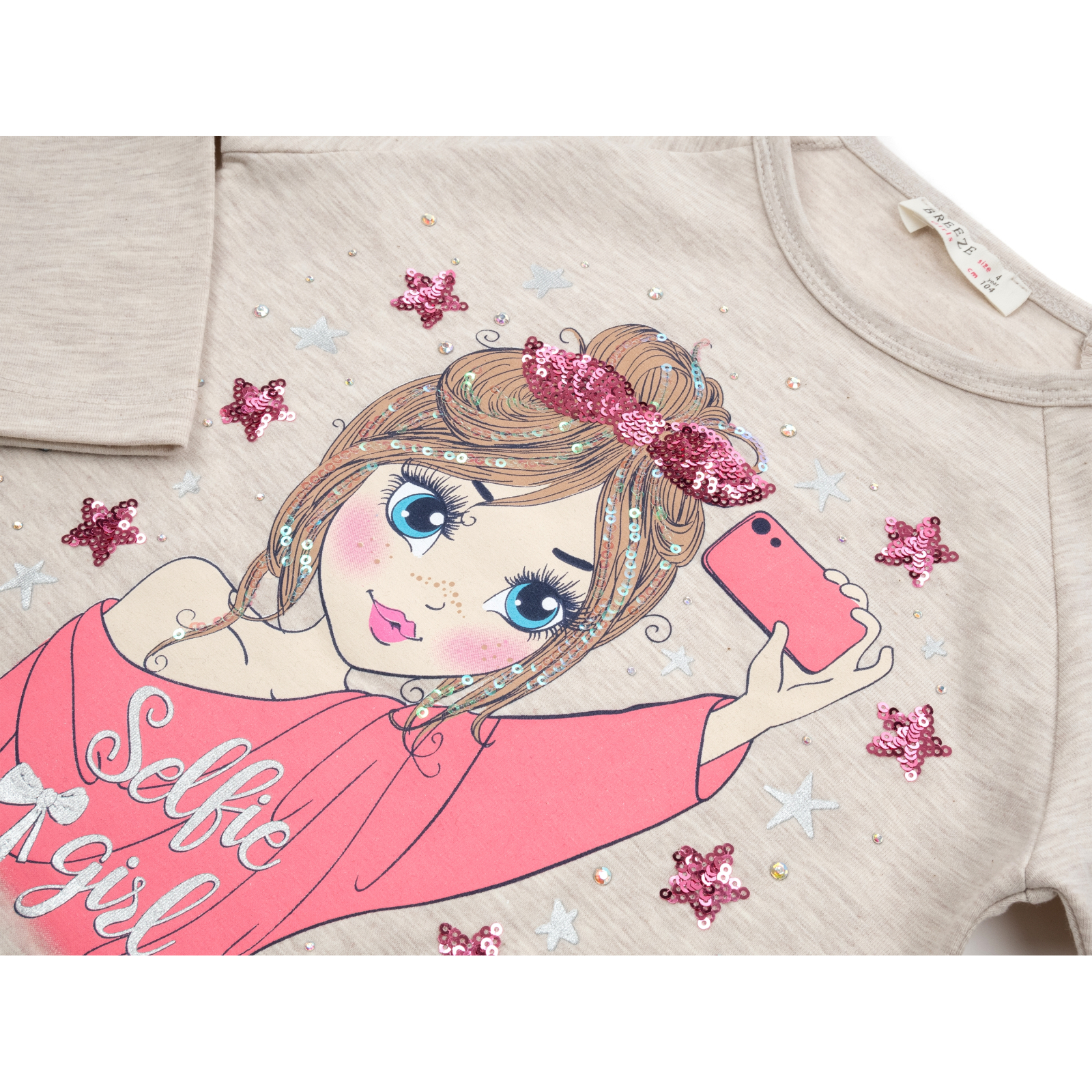 Набор детской одежды Breeze SELFIE GIRL (12829-104G-beige) изображение 7