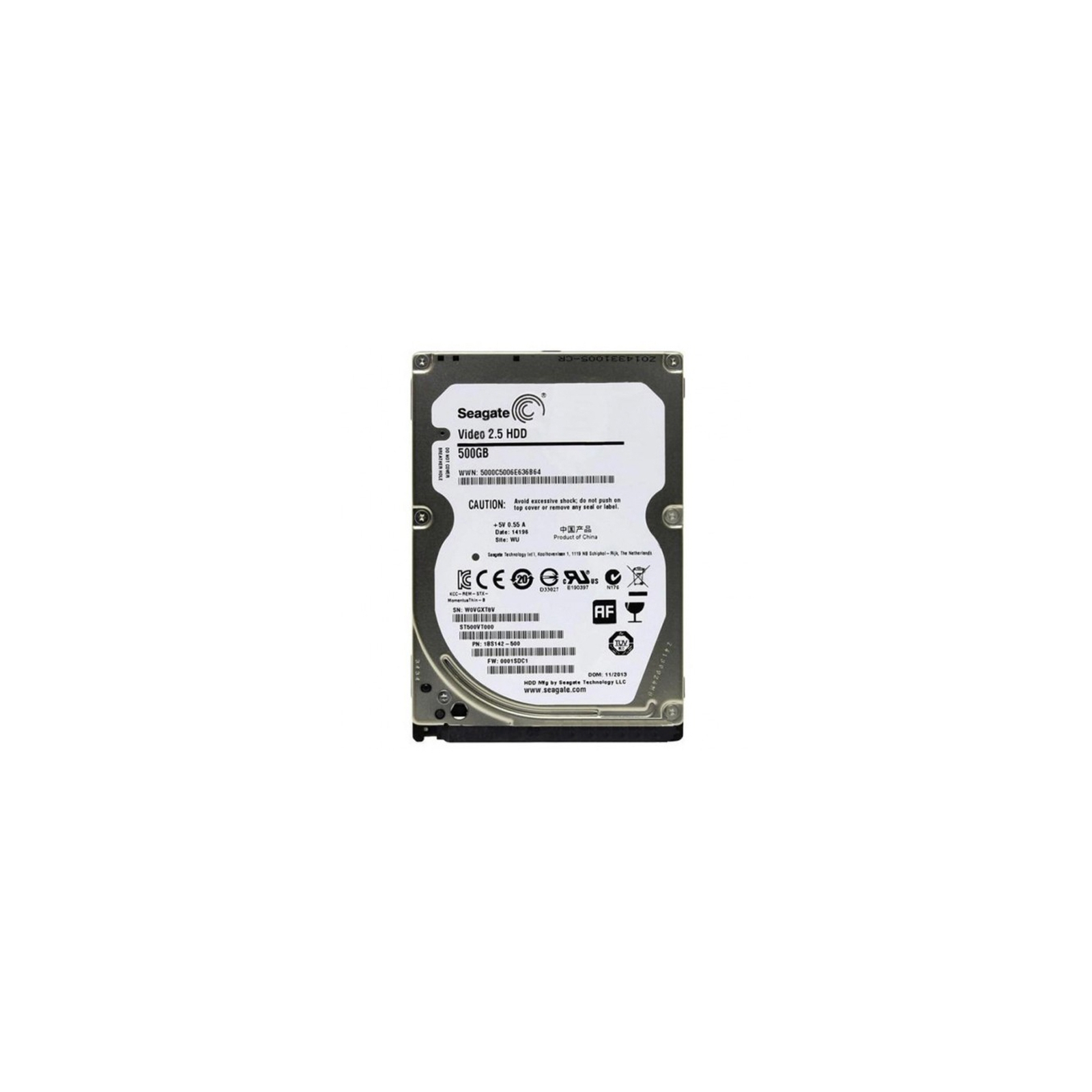 Жесткий диск для ноутбука 2.5" 500GB Seagate (# / ST500VT000-WL-FR#)