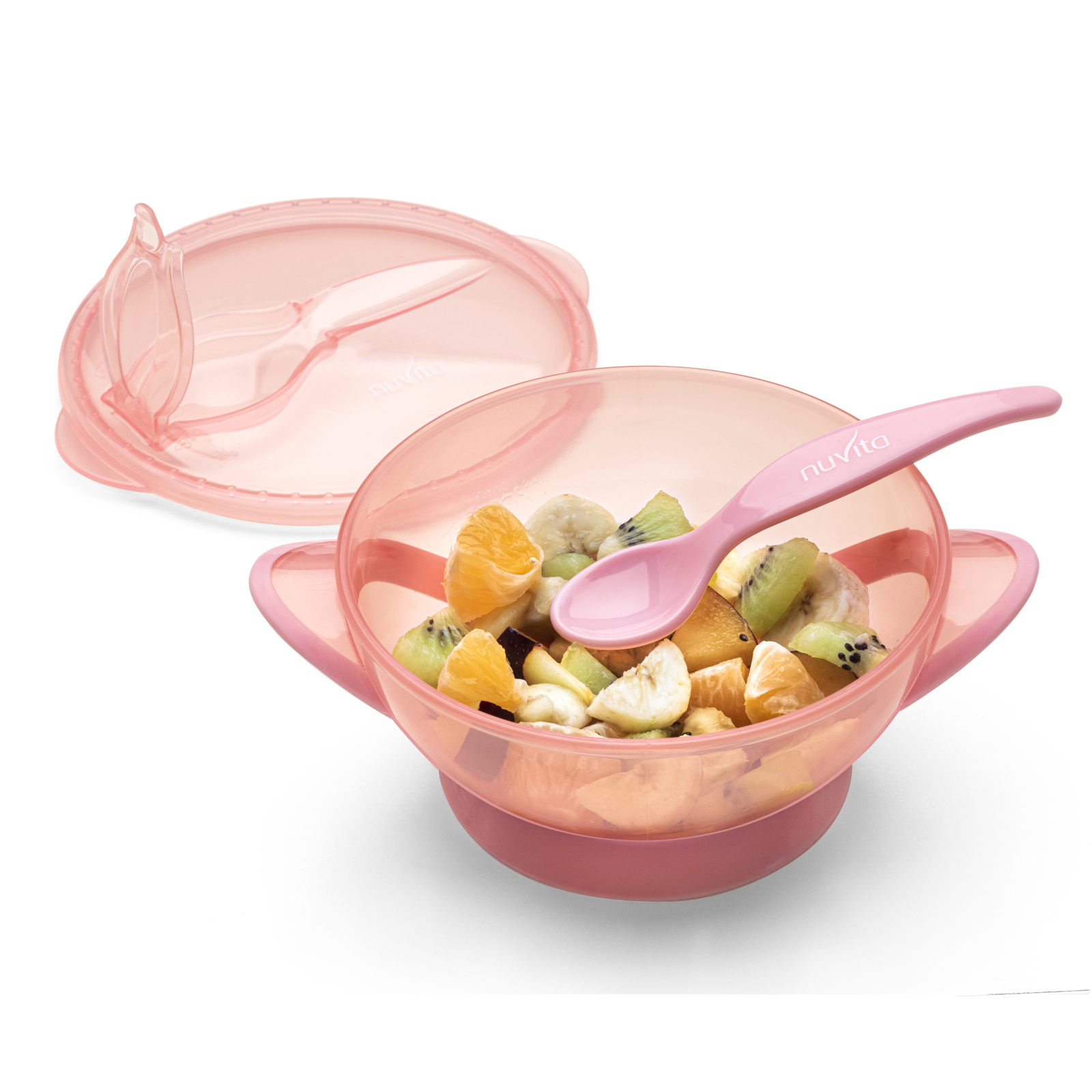 Набор детской посуды Nuvita COOL 6м+ Розовый дорожный (NV1421COOLPINK) изображение 5