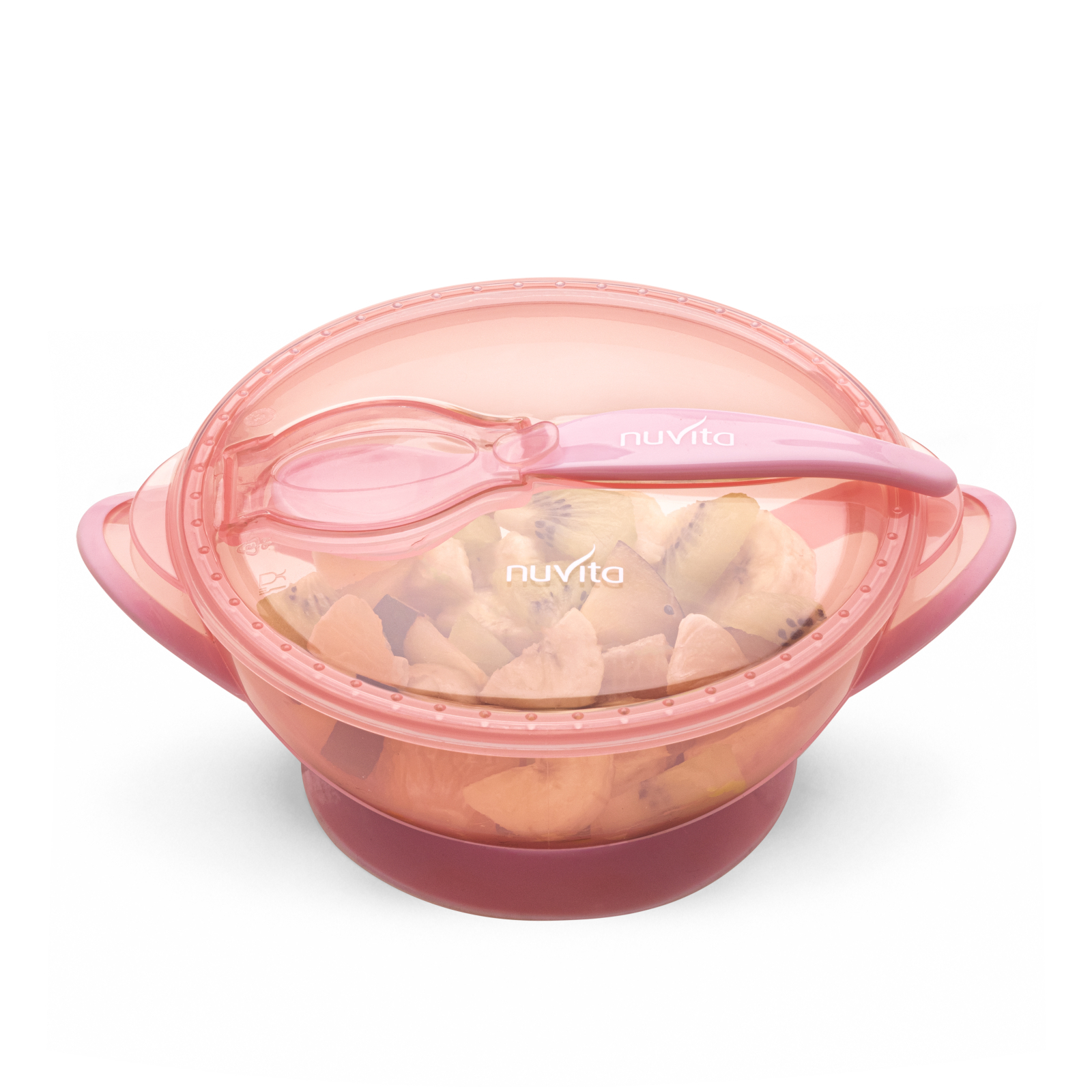 Набір дитячого посуду Nuvita COOL 6м+ Рожевий дорожній (NV1421COOLPINK) зображення 6