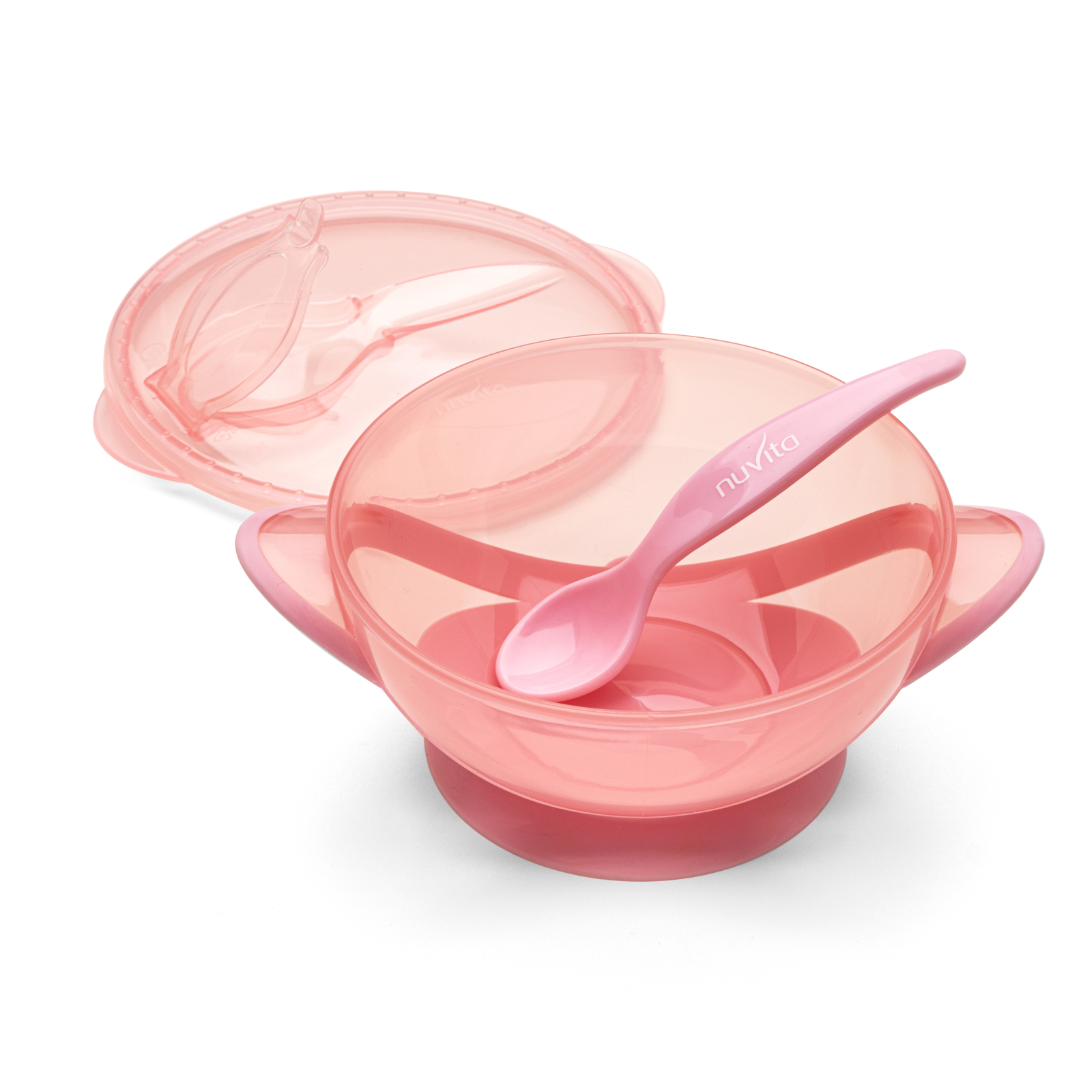 Набір дитячого посуду Nuvita COOL 6м+ Рожевий дорожній (NV1421COOLPINK) зображення 7
