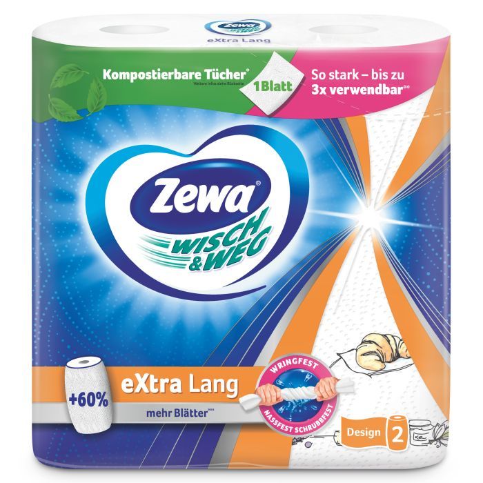 Бумажные полотенца Zewa Wisch Weg Design 2 рулона (7322540973112) изображение 2