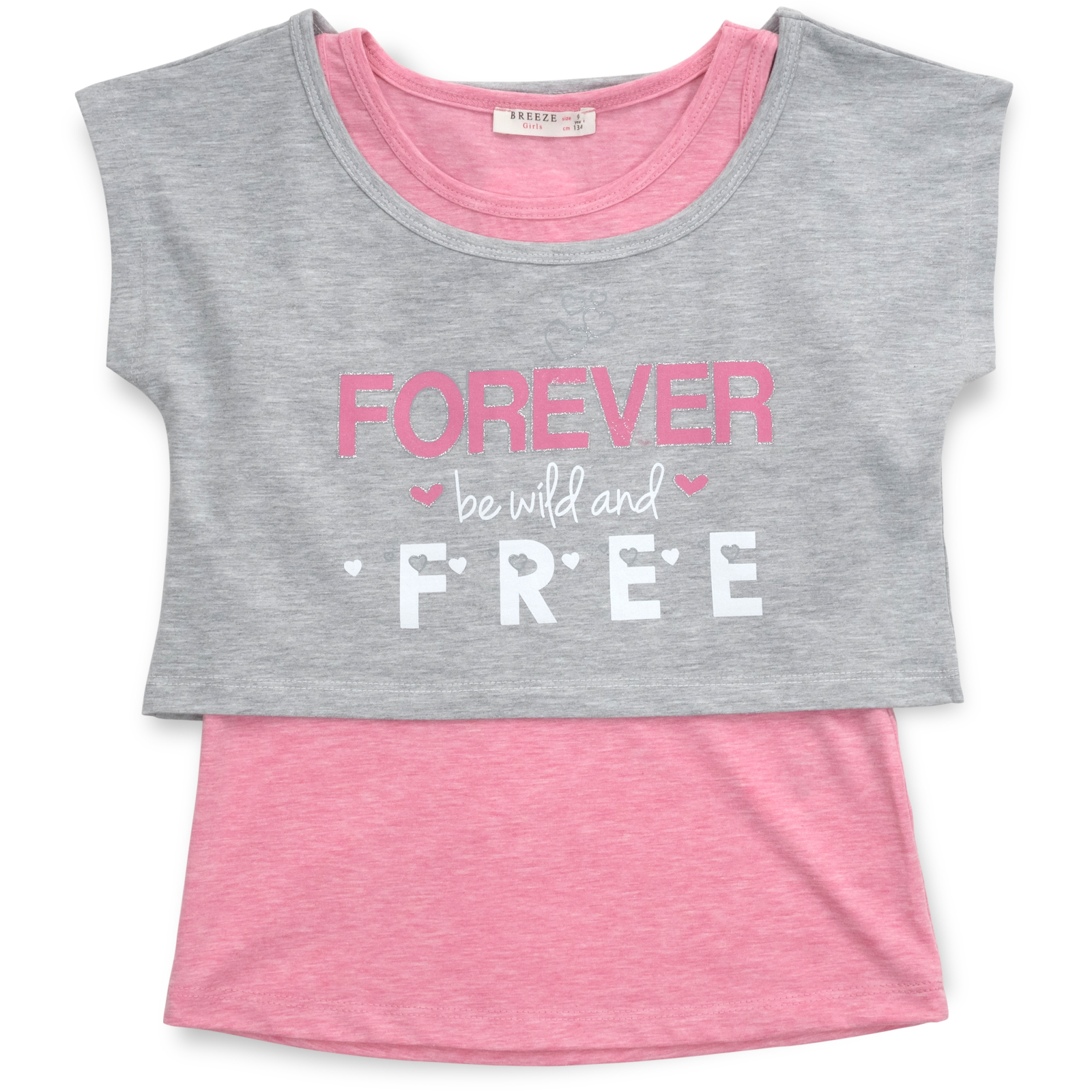 Набір дитячого одягу Breeze "FOREVER" (14586-140G-pink) зображення 2
