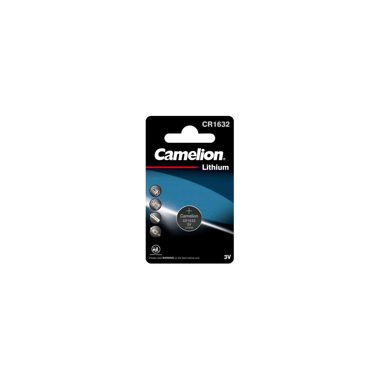 Батарейка CR 1632 Lithium * 1 Camelion (CR1632-BP1) (1534416)