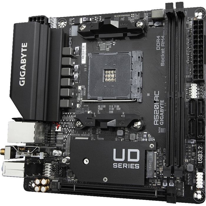 Материнська плата GIGABYTE A520I AC зображення 4