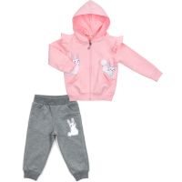 Спортивний костюм дитячий Breeze з зайчиком (14784-86G-pink)