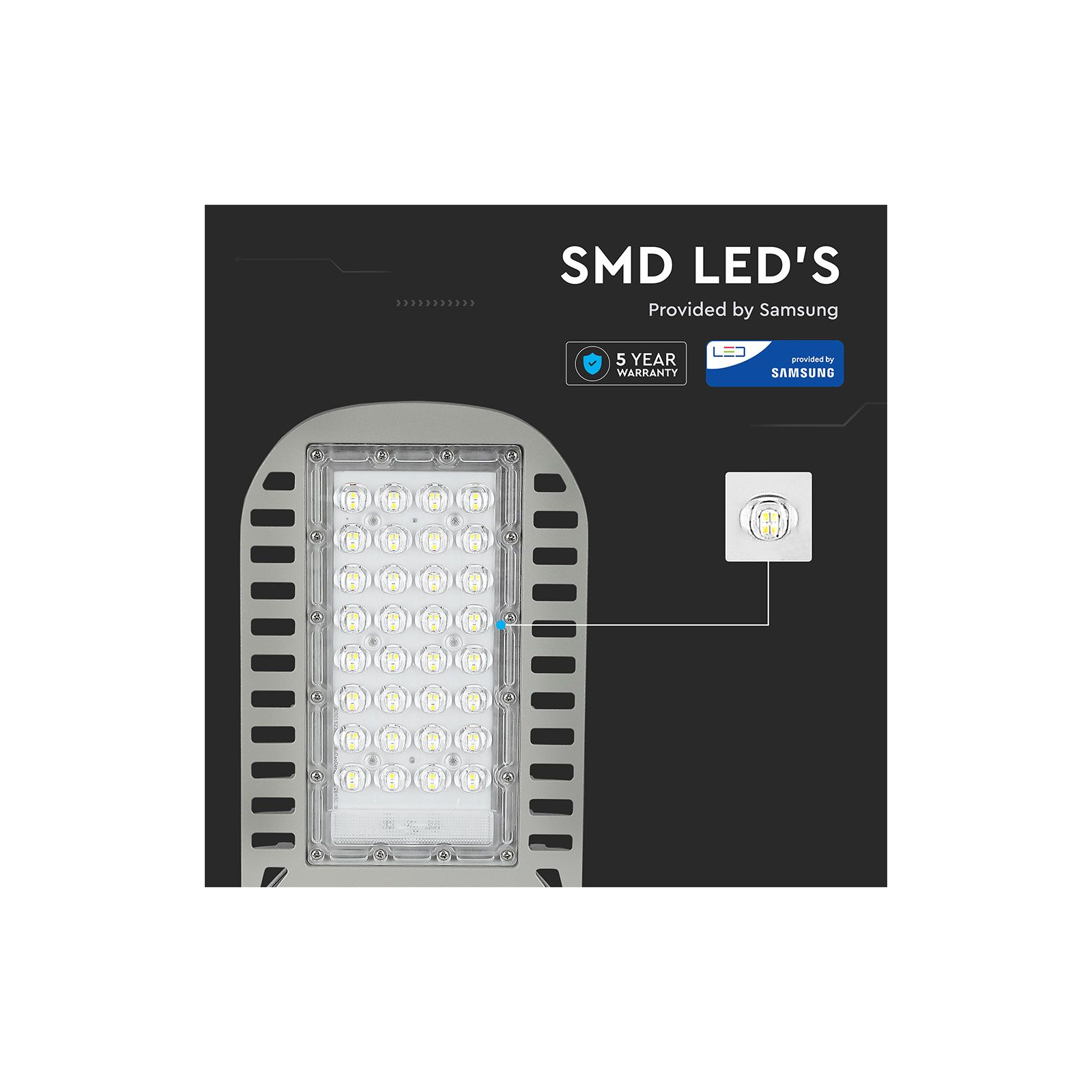 Прожектор V-TAC LED 50W, SKU-958, Samsung CHIP, 230V, 4000К (3800157649575) зображення 6